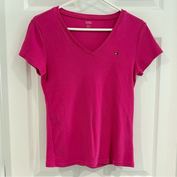 Tommy Hilfiger & Jones Sport Short Sleeve Tee Shirt Set Women M & L Purple Pink - Picture 3 of 15